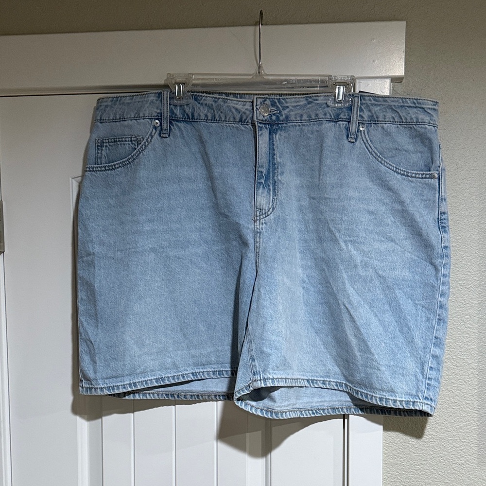 Light Blue Denim Shorts